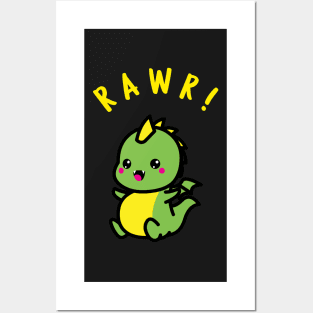 Rawr Baby Dino Posters and Art